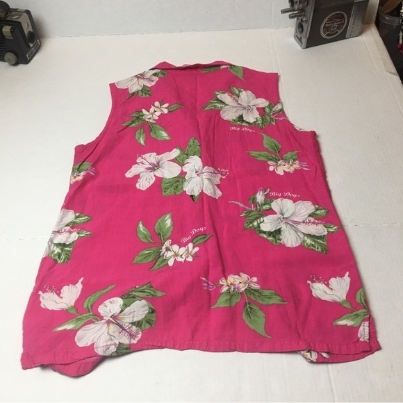 Big Dogs Blouse button up floral print - Picture 7 of 8